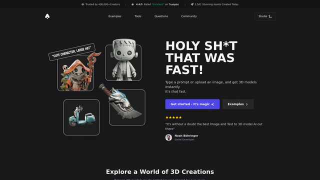 3D AI Studio screenshot