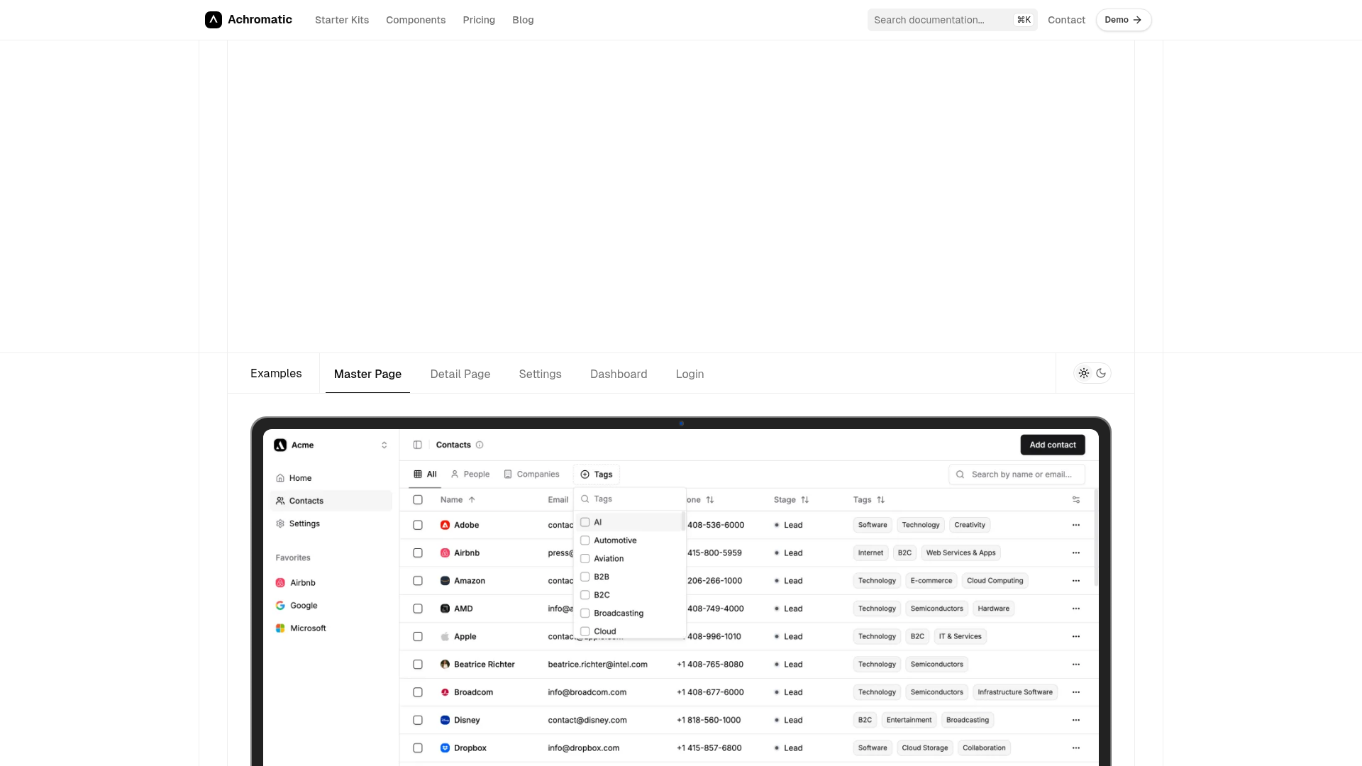 Achromatic screenshot