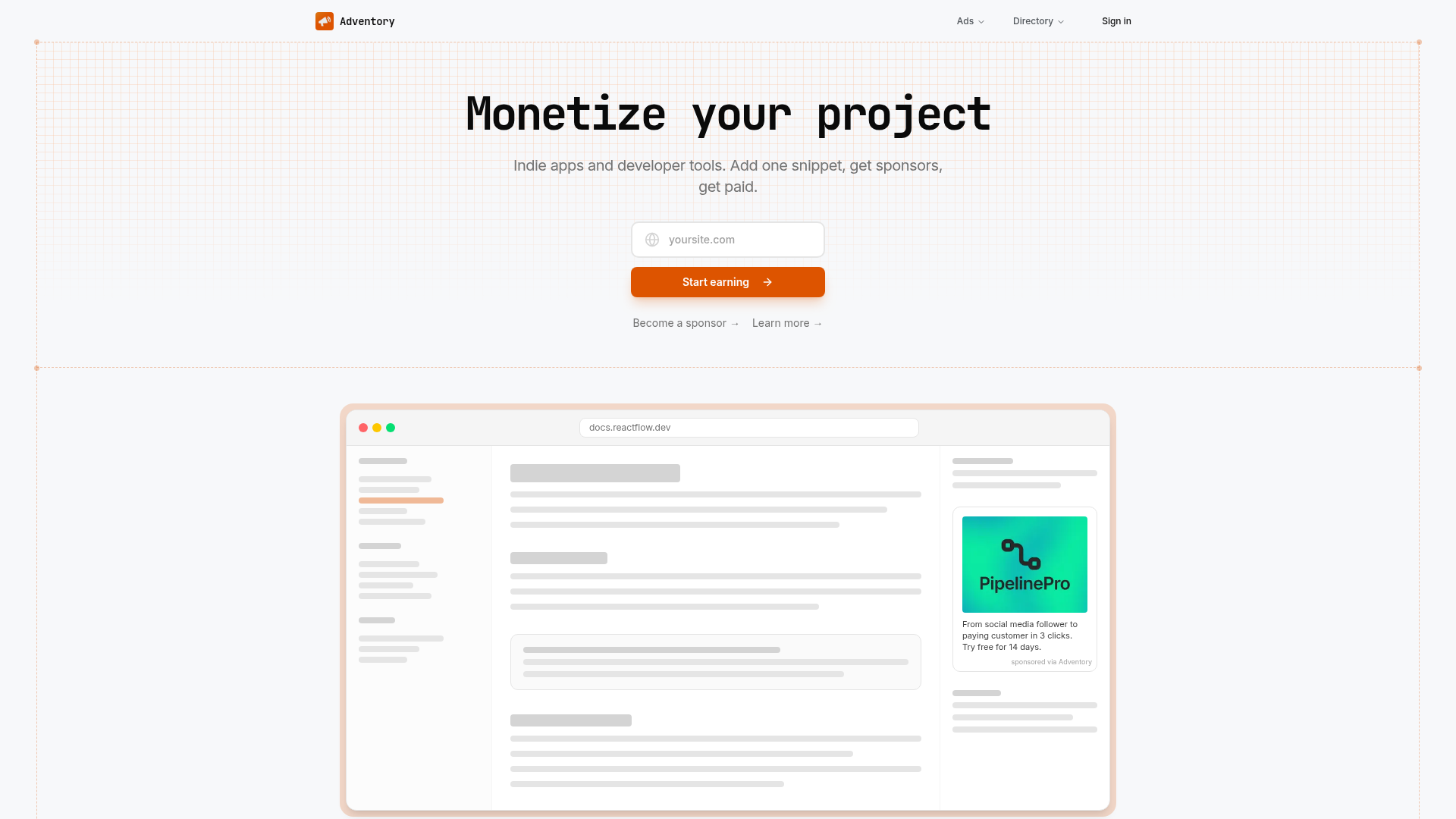 Adventory screenshot