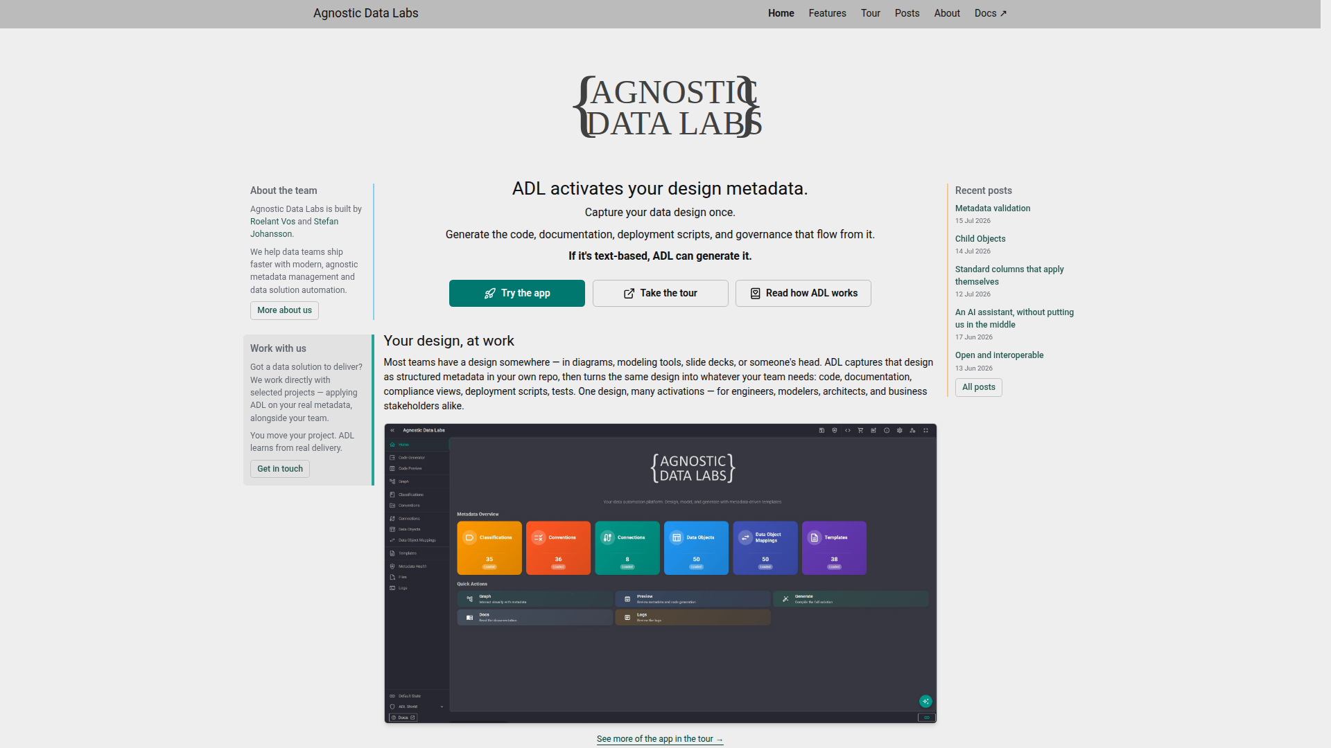 agnosticdatalabs screenshot