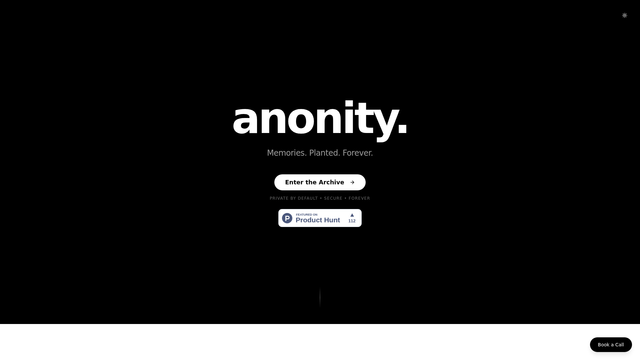 anonity screenshot