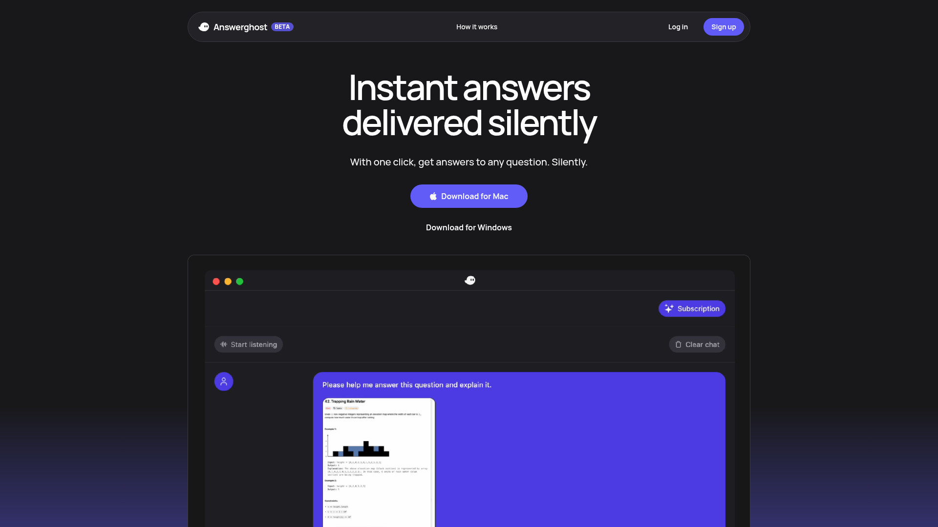 Answerghost screenshot