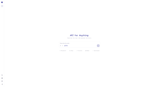 Anything API screenshot