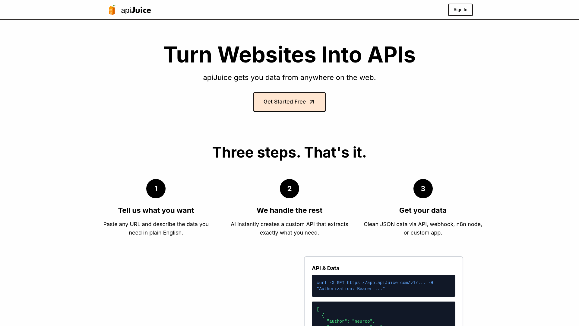 apiJuice screenshot