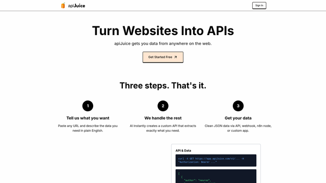 apiJuice screenshot