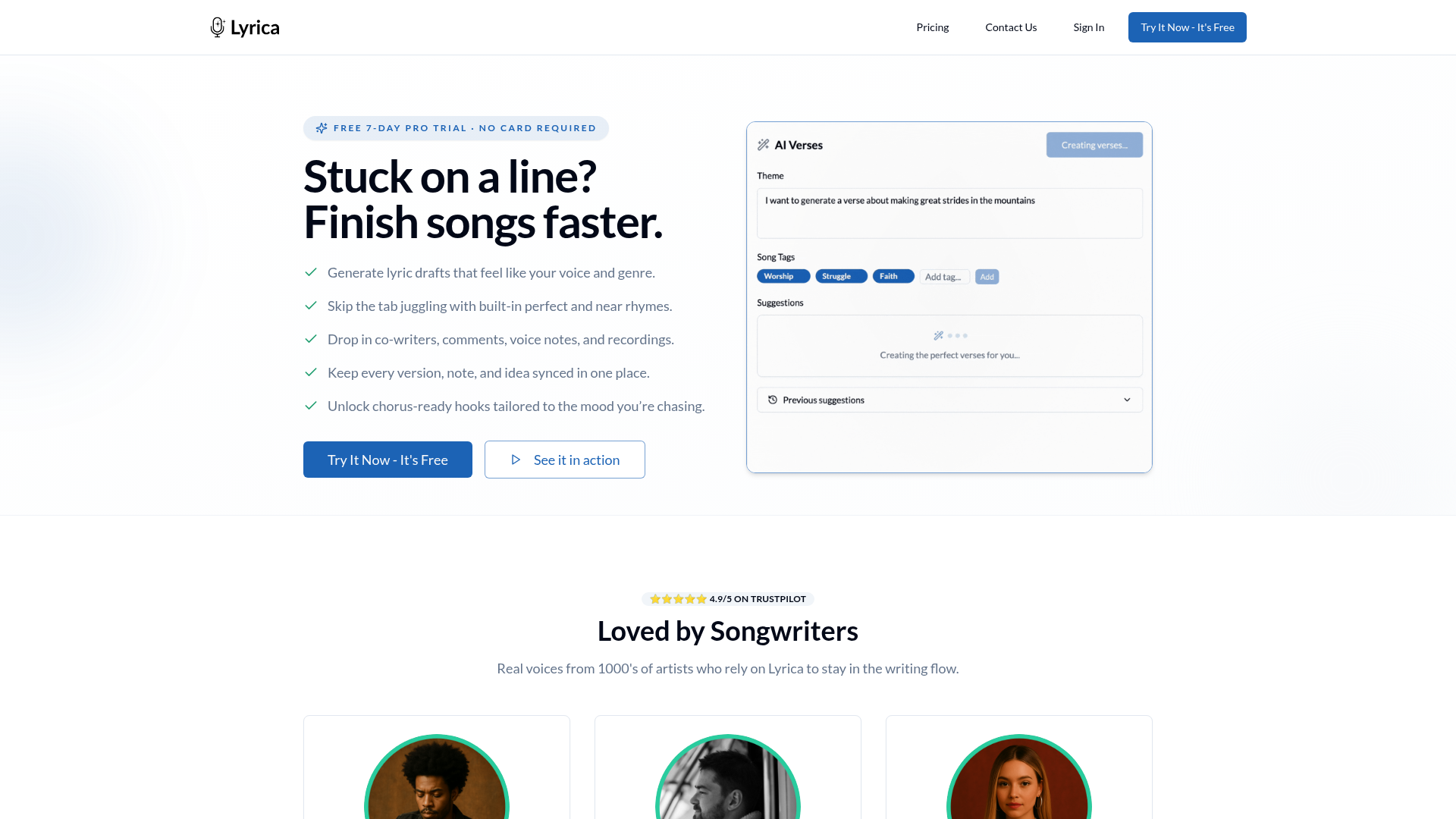 Lyrica screenshot