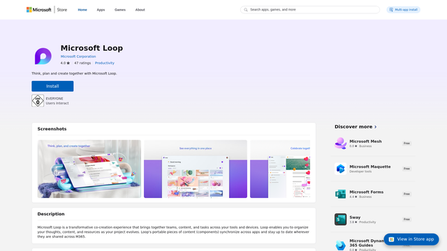 Microsoft Loop screenshot