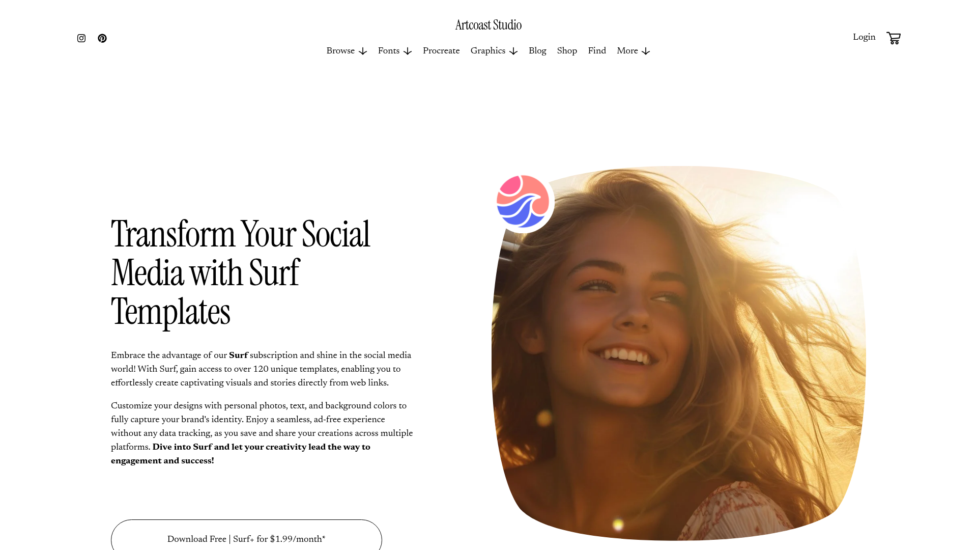 Surf+ screenshot