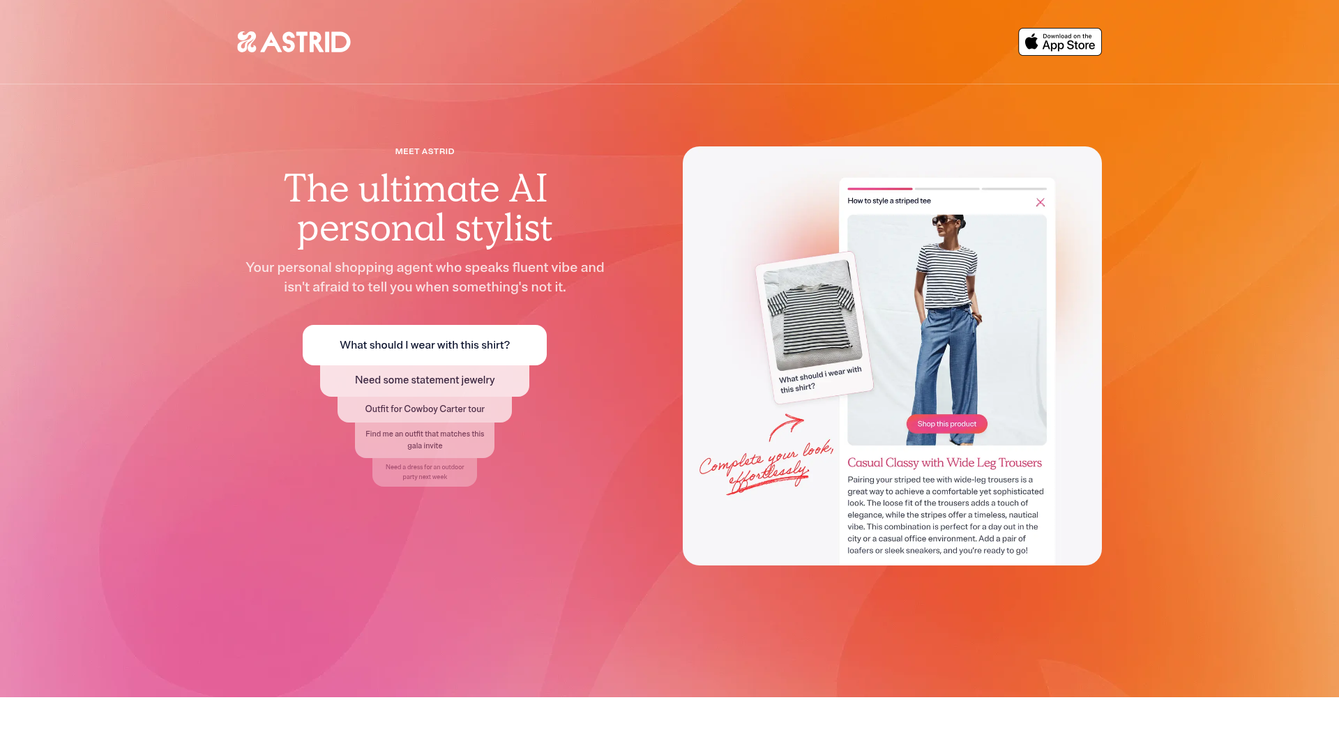 Astrid screenshot