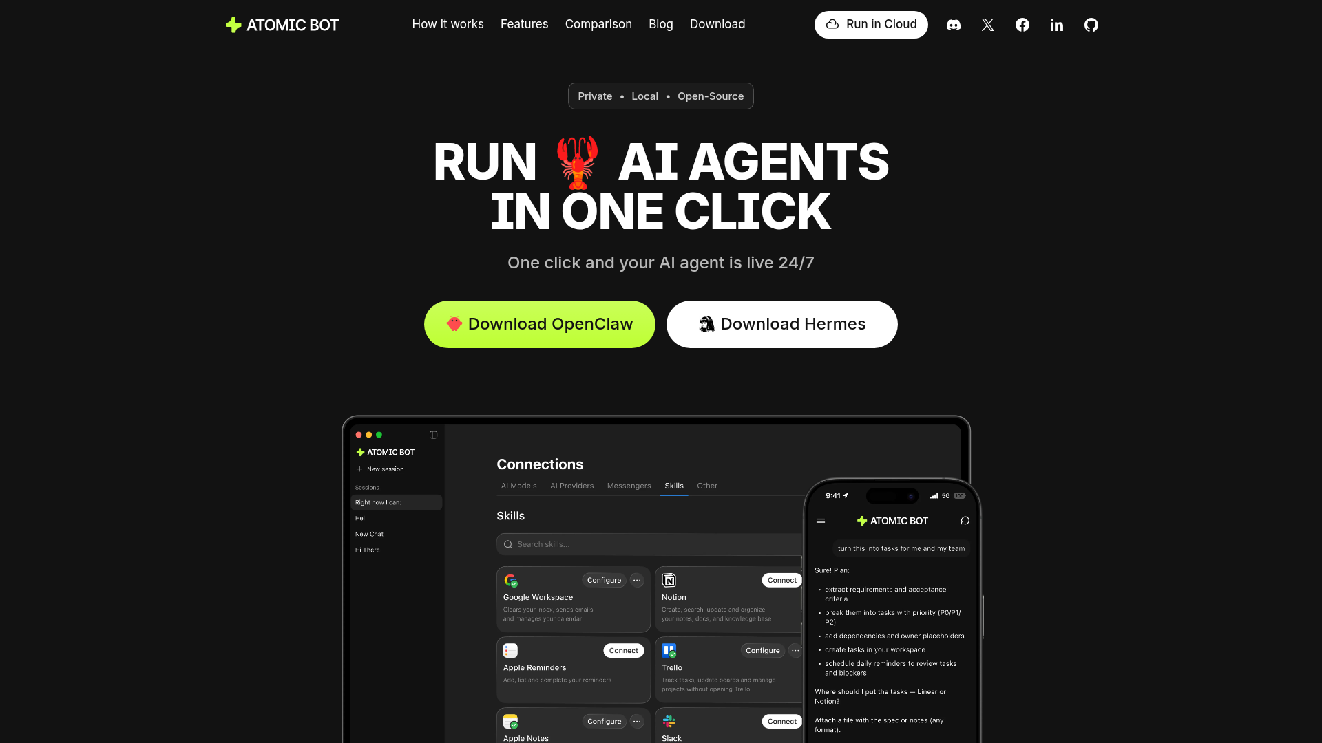 Atomic Bot screenshot