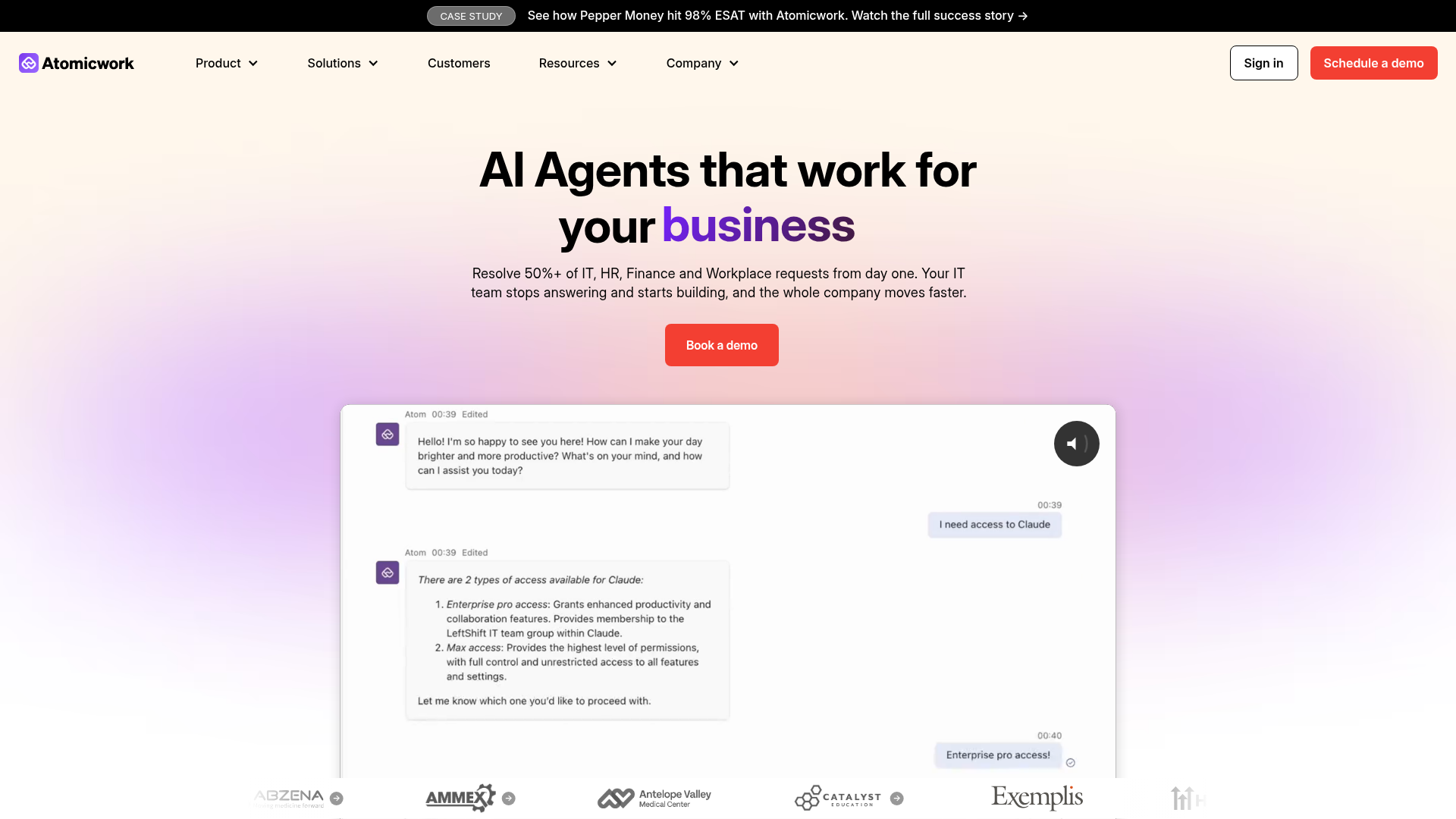 Atomicwork screenshot