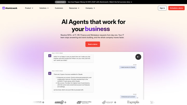 Atomicwork screenshot