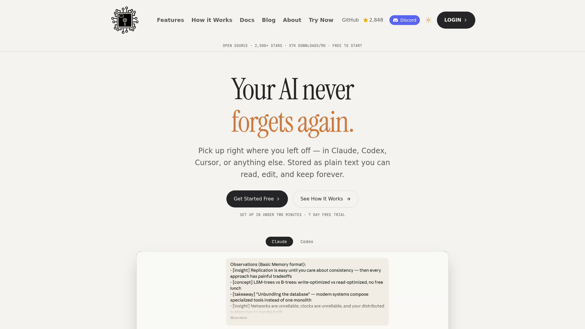 Basic Memory screenshot