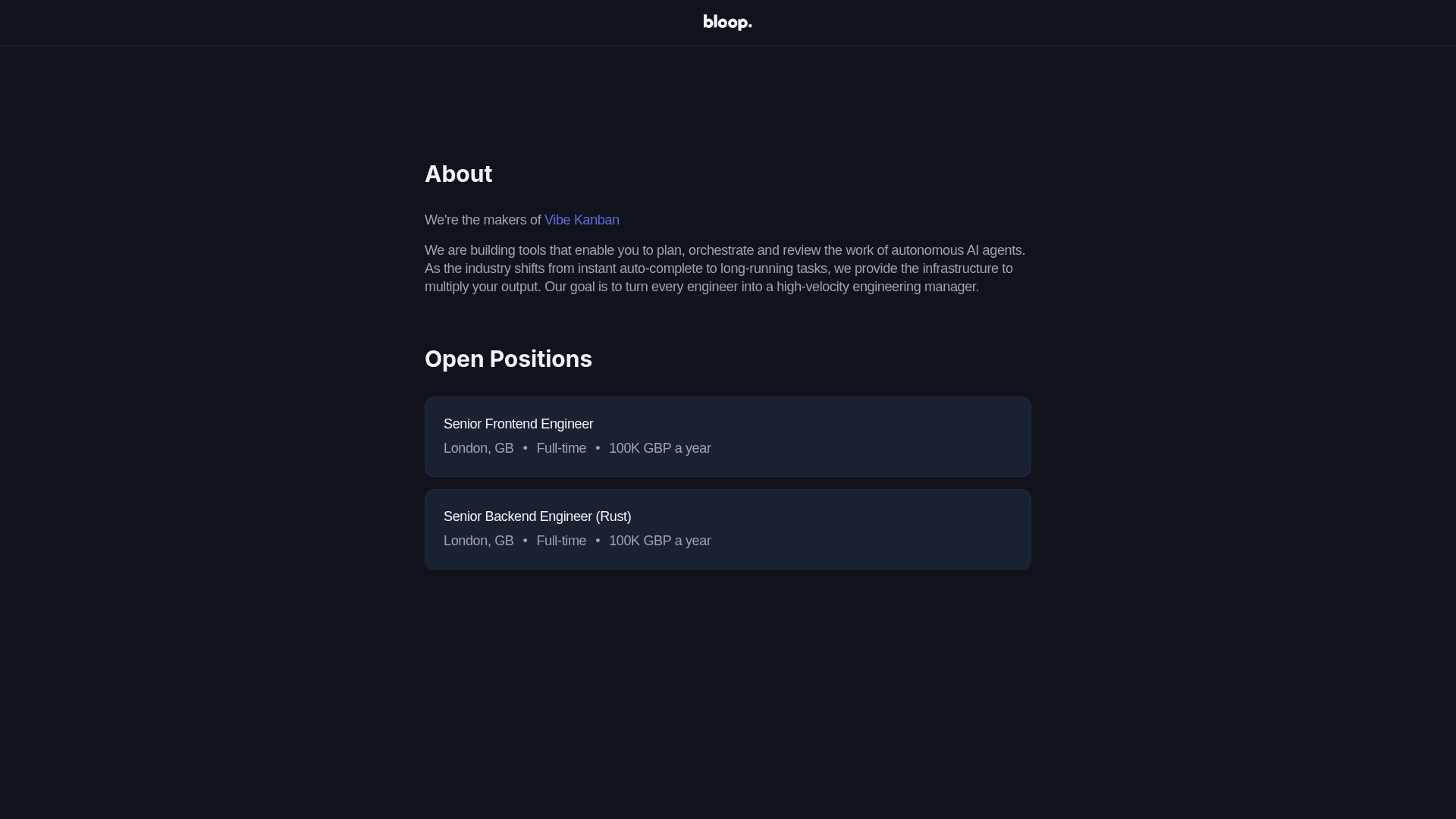 Vibe Kanban screenshot