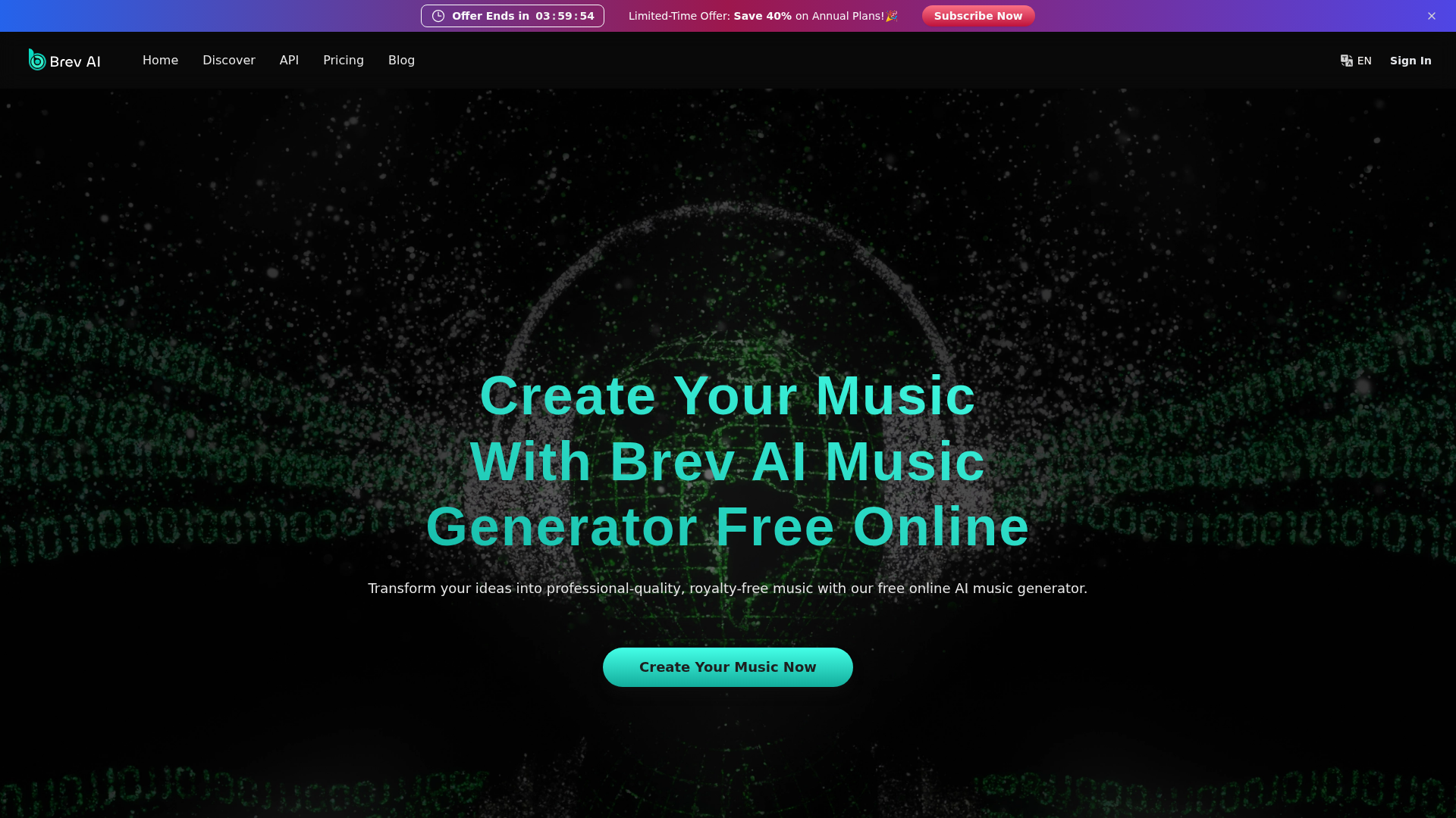 Brev AI Music Generator screenshot
