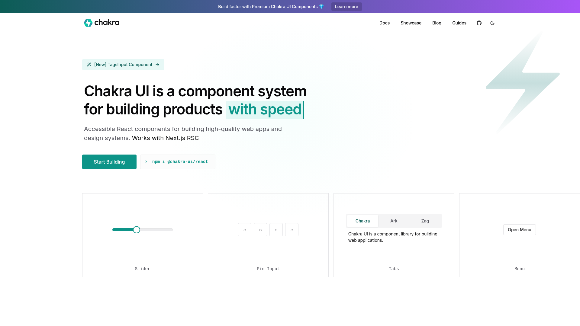 Chakra UI screenshot