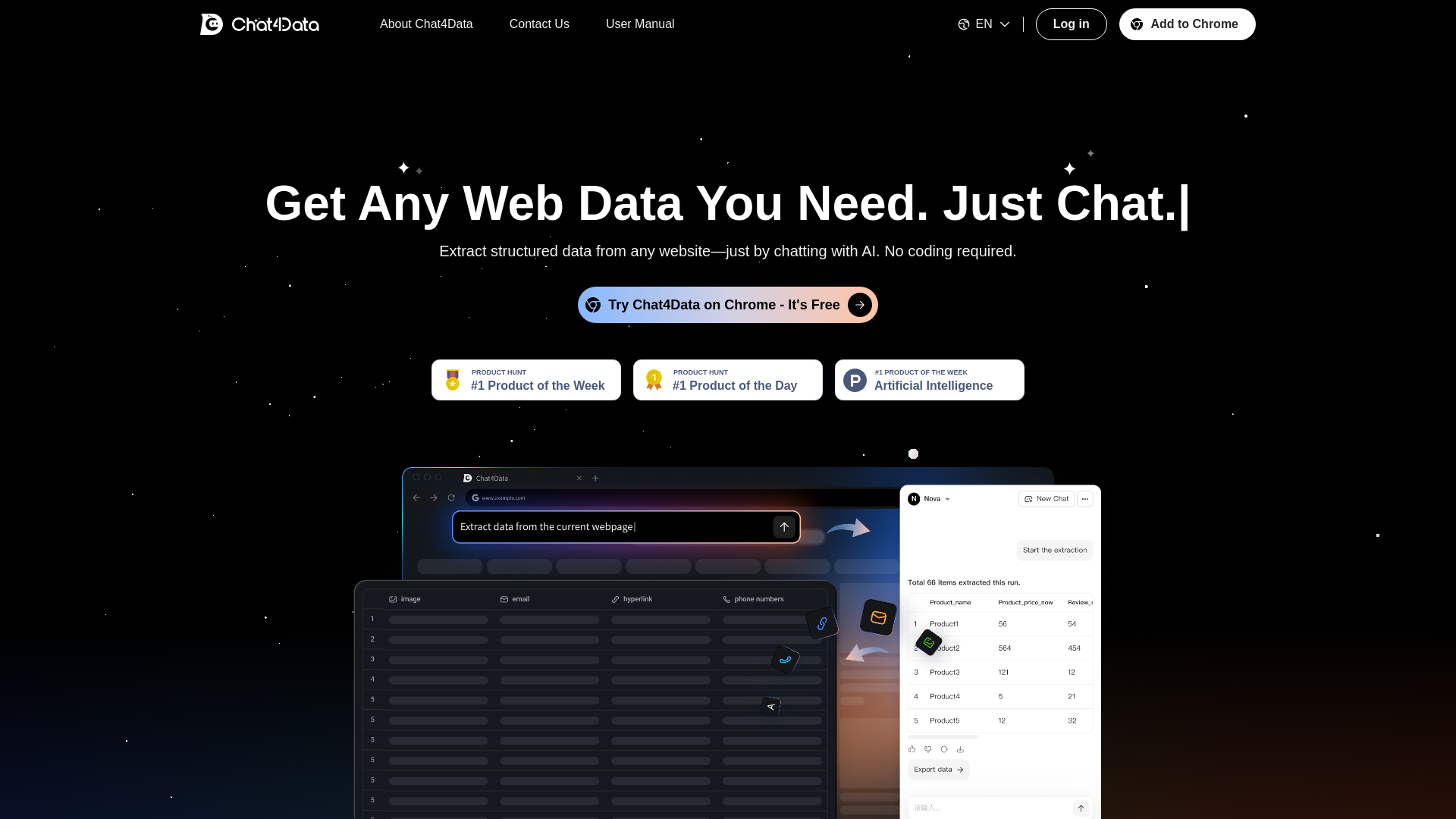Chat4Data screenshot