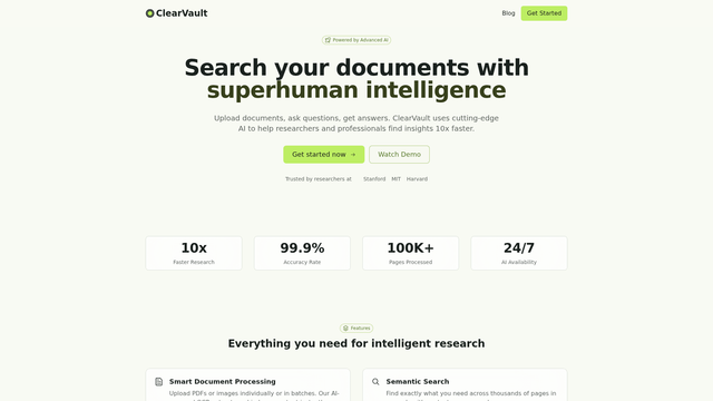 Clear Vault screenshot