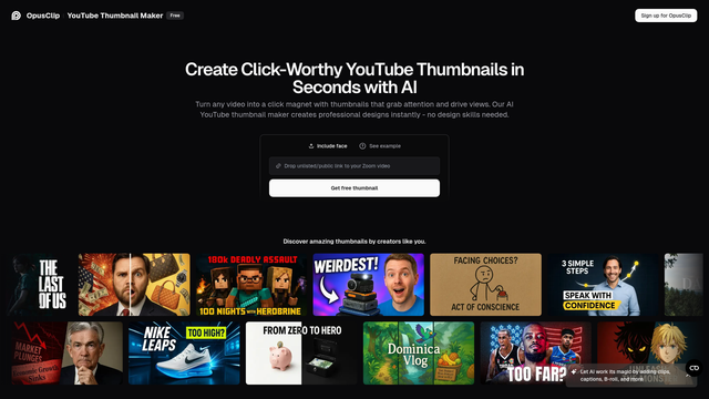 AI YouTube Thumbnail Maker