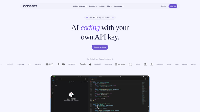 CodeGPT screenshot