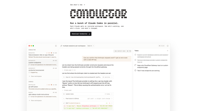 Conductor screenshot