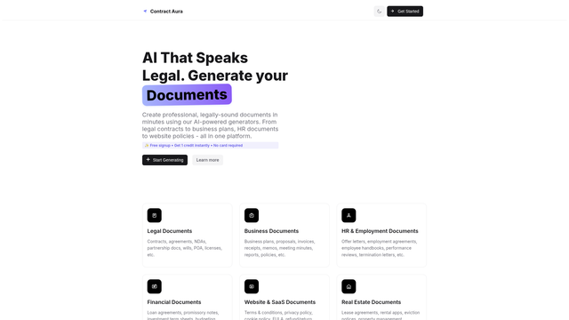 Contract Aura screenshot