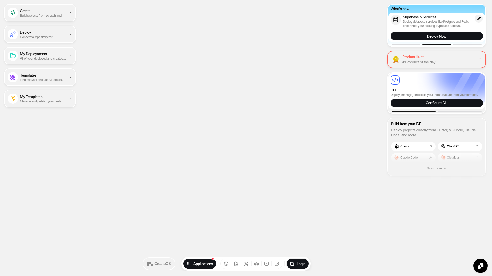 CreateOS screenshot