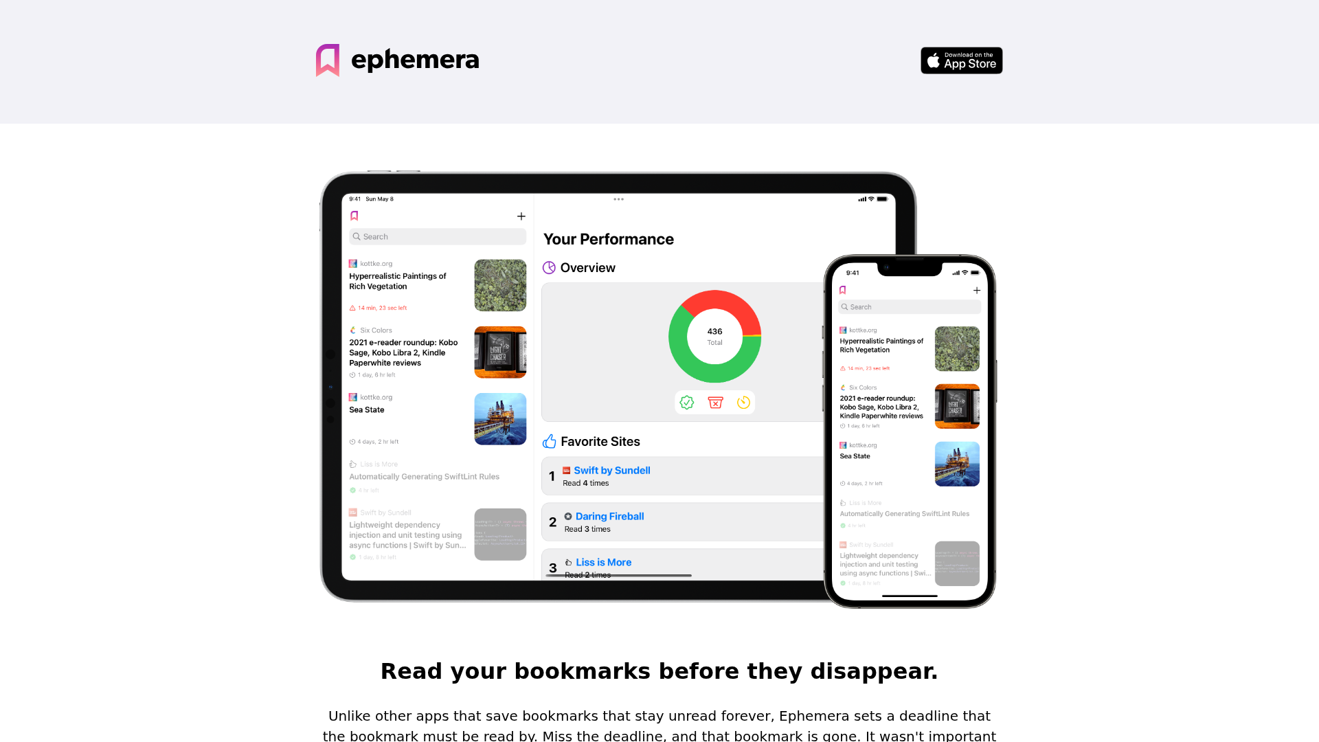 Ephemera screenshot