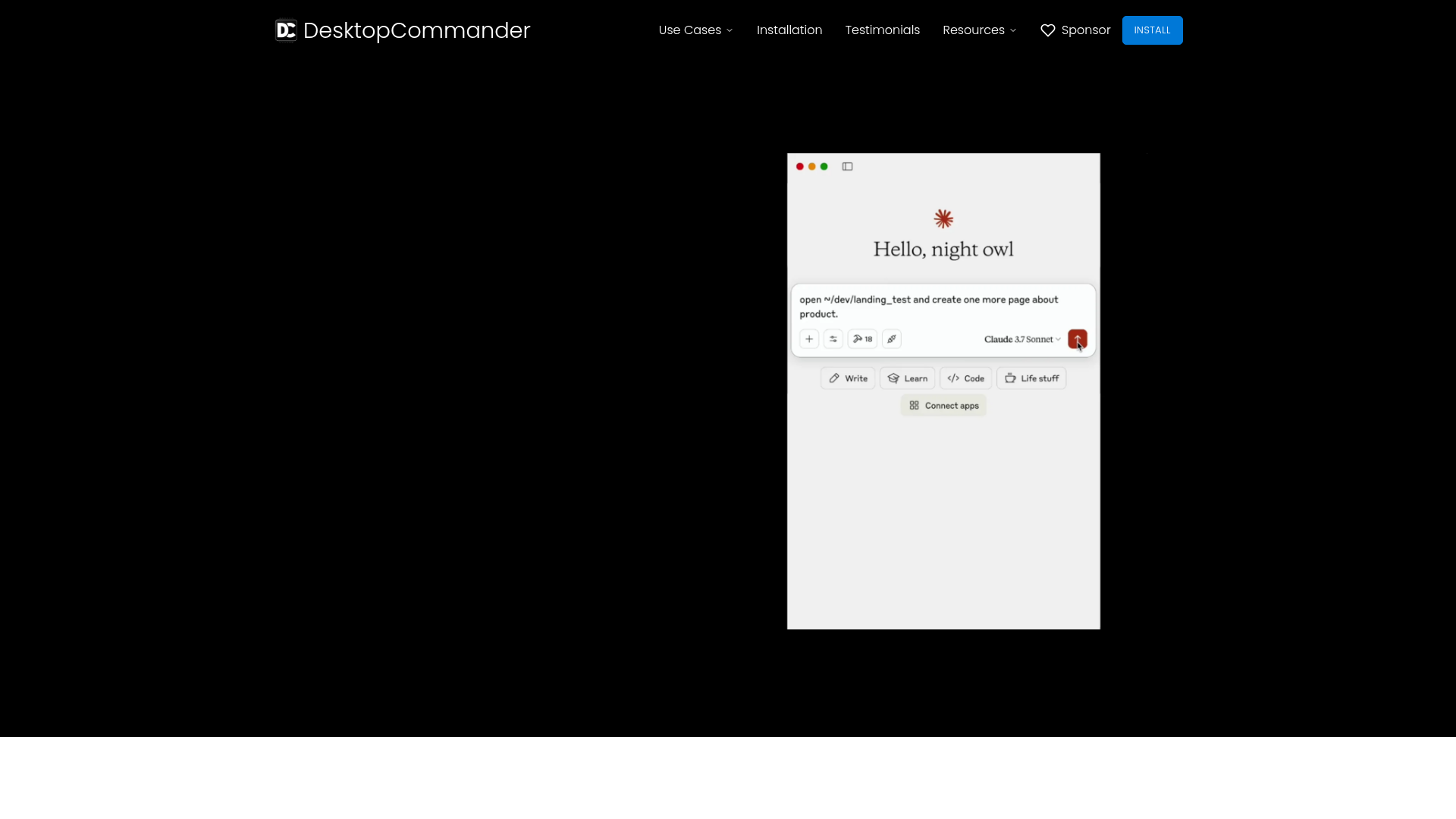 Desktop Commander MCP screenshot
