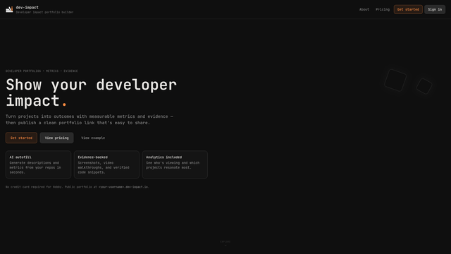 dev-impact screenshot