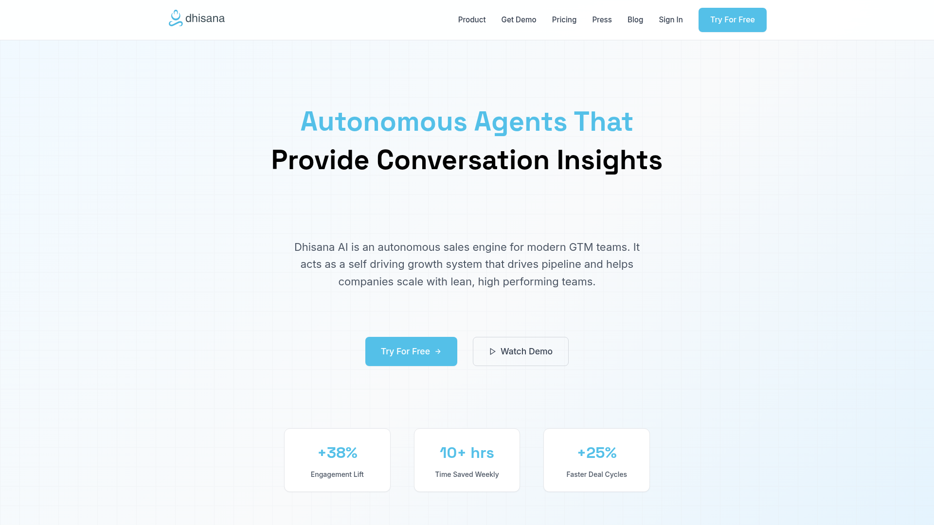 Dhisana AI screenshot