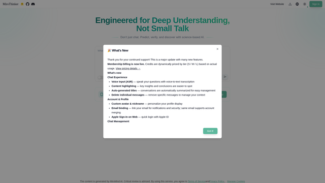 MiroThinker screenshot