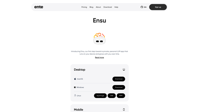 Ensu screenshot