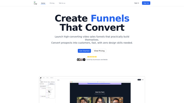 Epiphany Funnel Builder screenshot