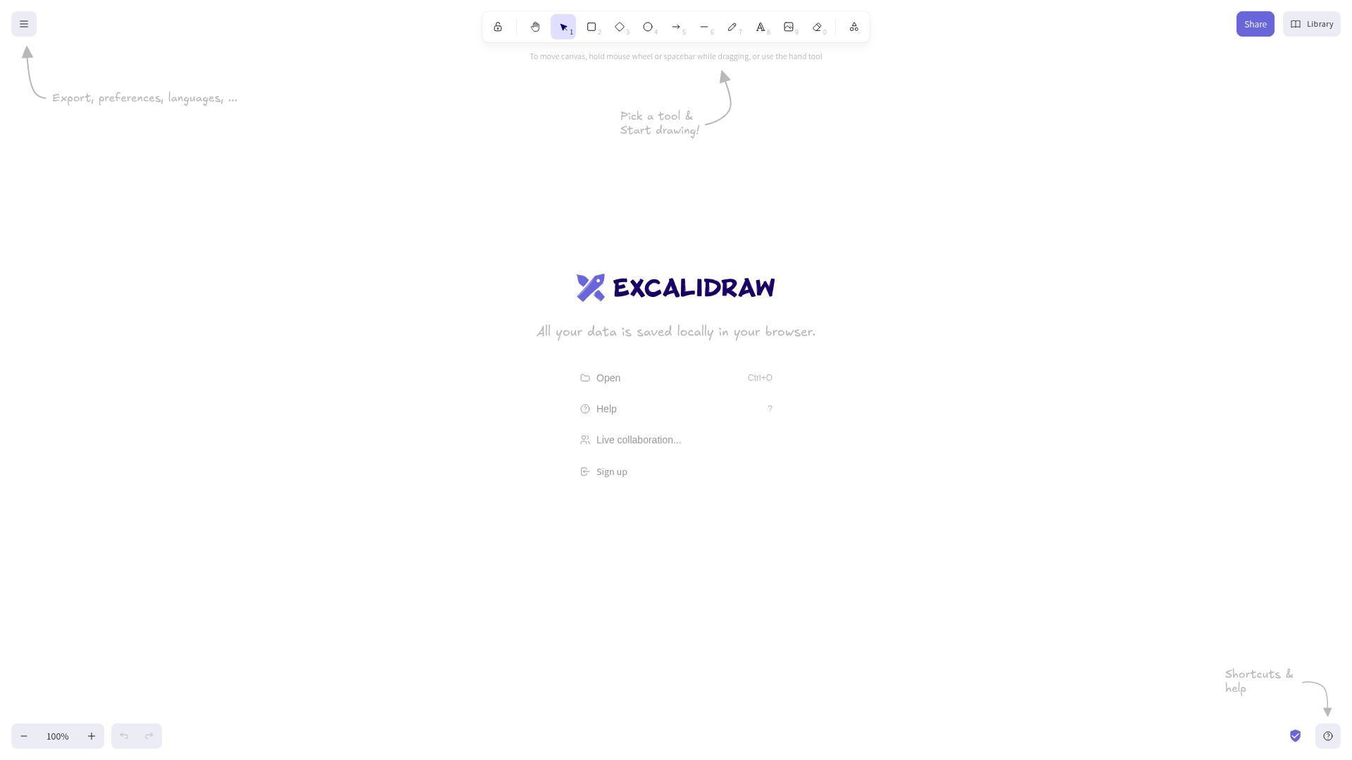 Excalidraw screenshot