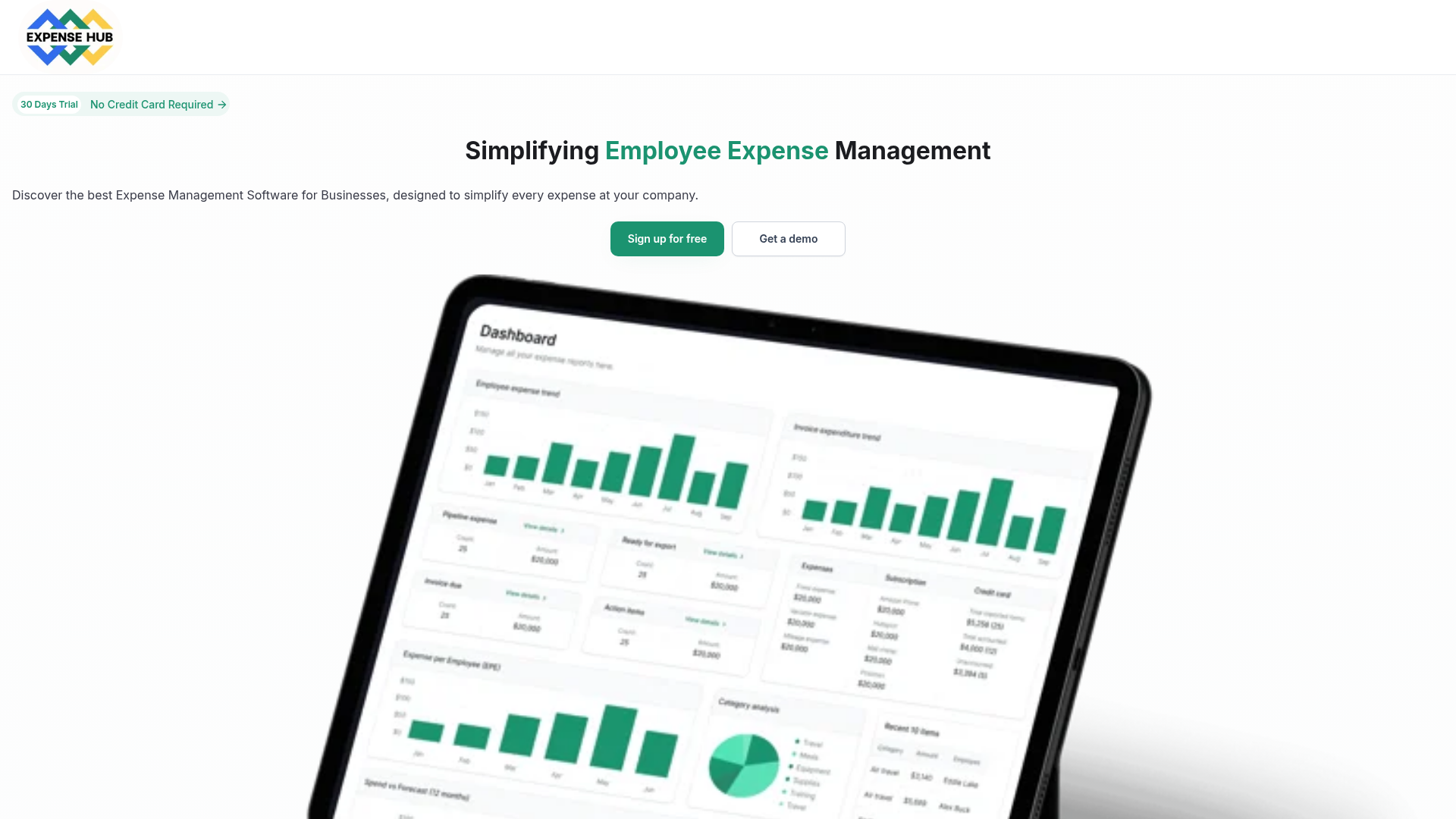 ExpenseHub screenshot