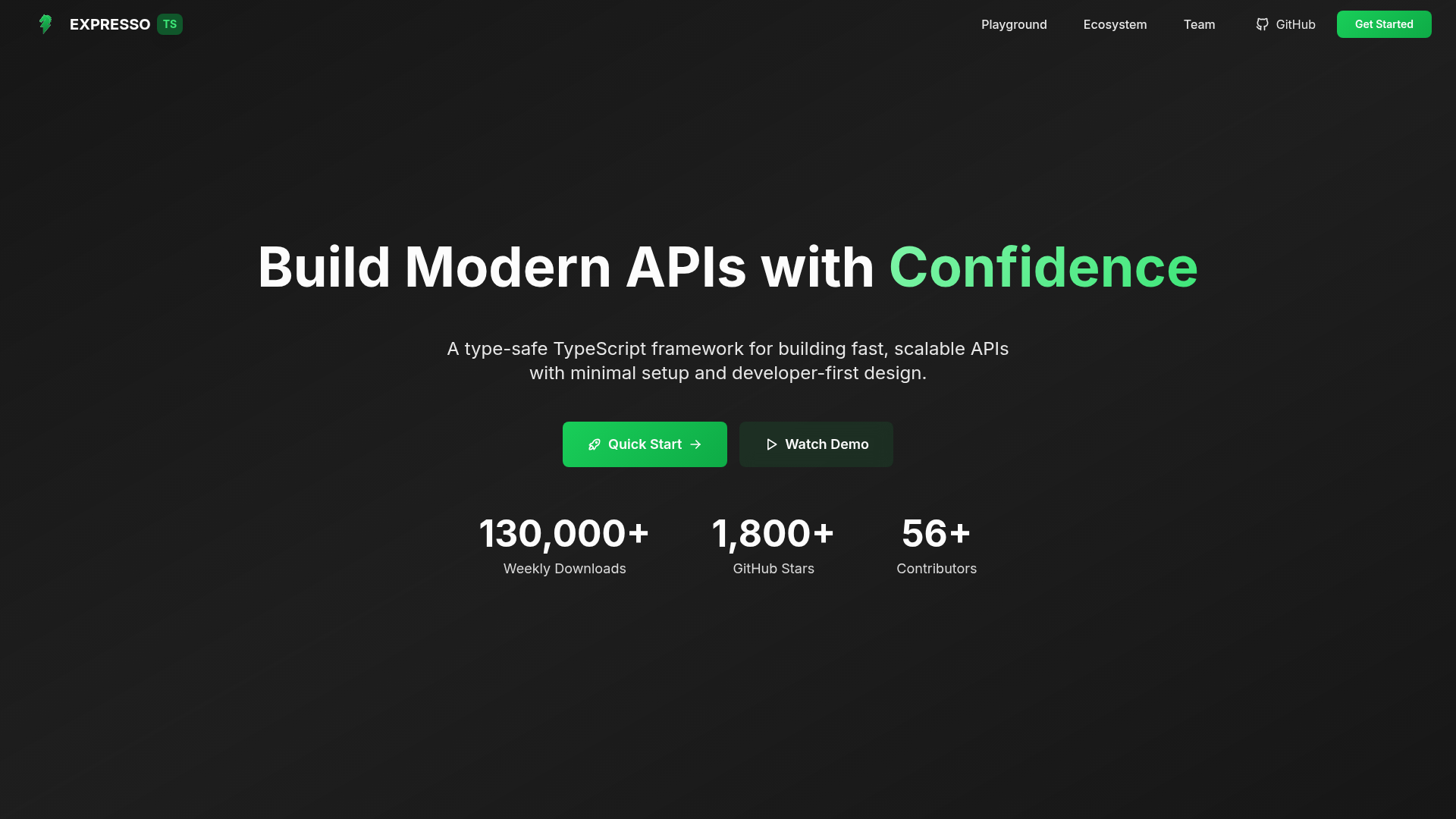 ExpressoTS screenshot
