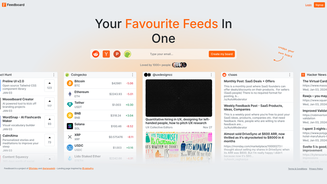 Feedboard