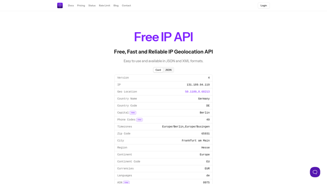 Free IP API