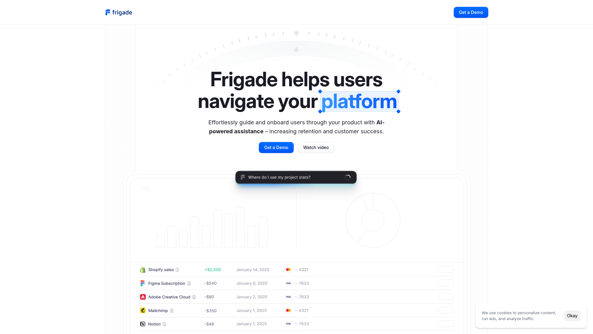 Frigade AI screenshot