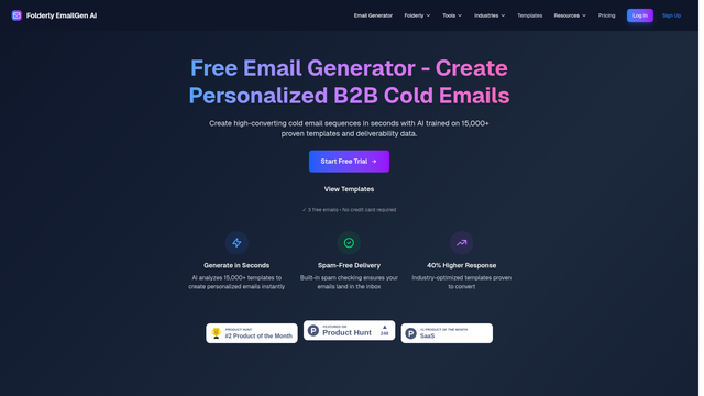 Folderly Email Generator