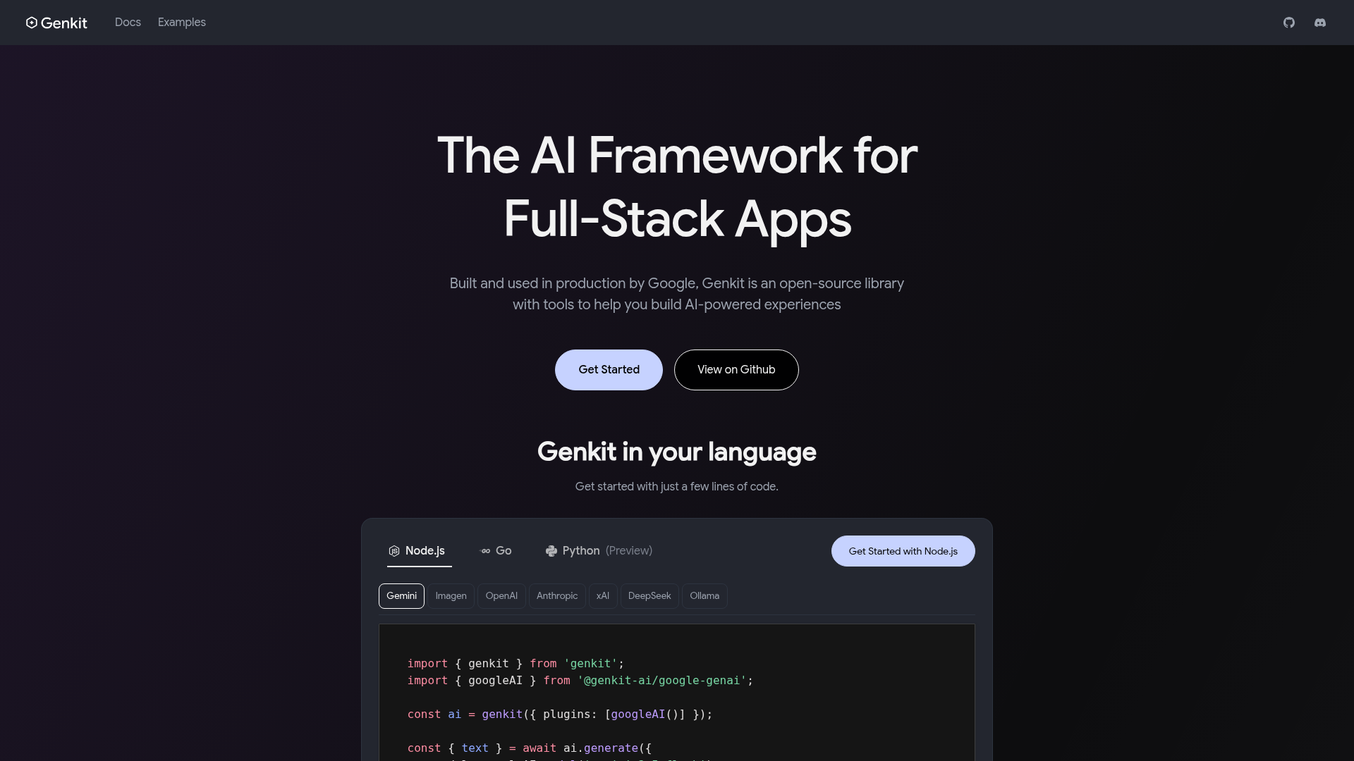Genkit screenshot