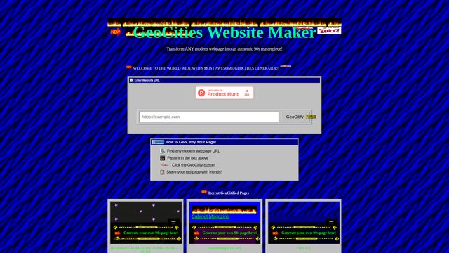 GeoCities Website Builder