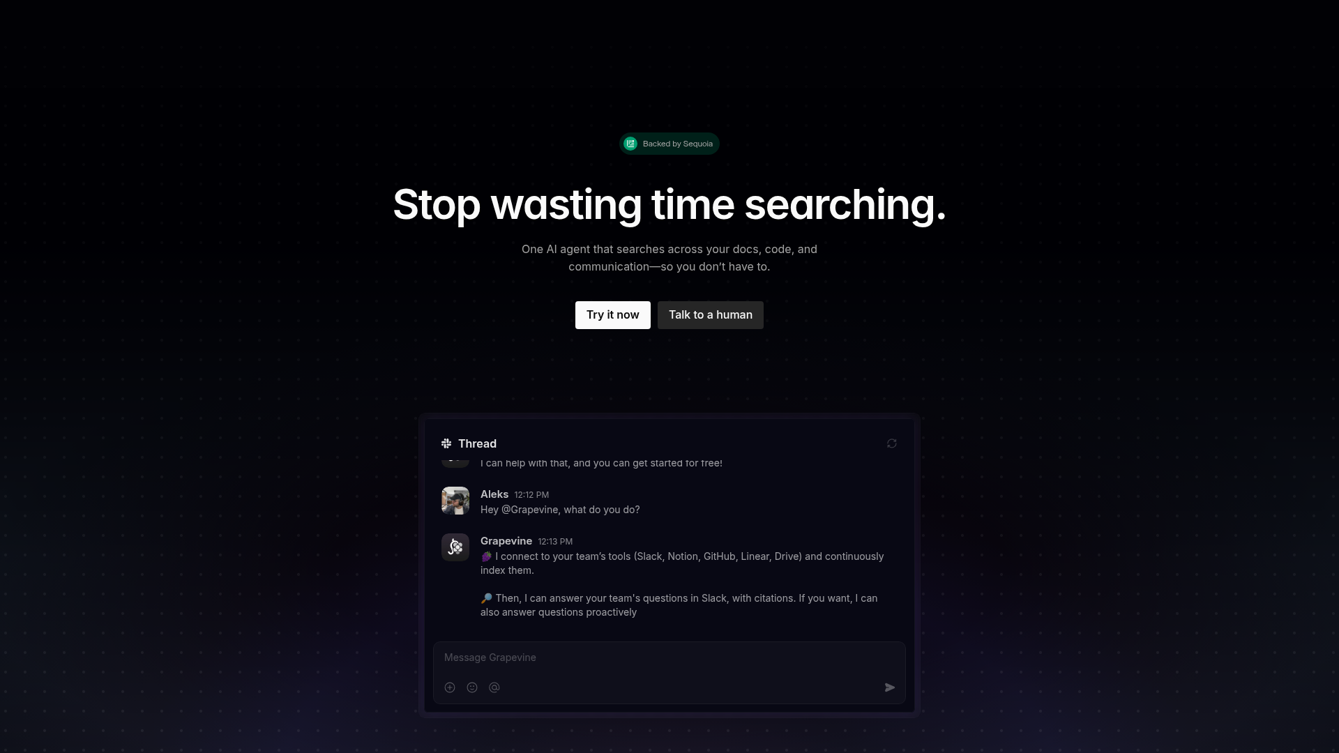 Grapevine screenshot