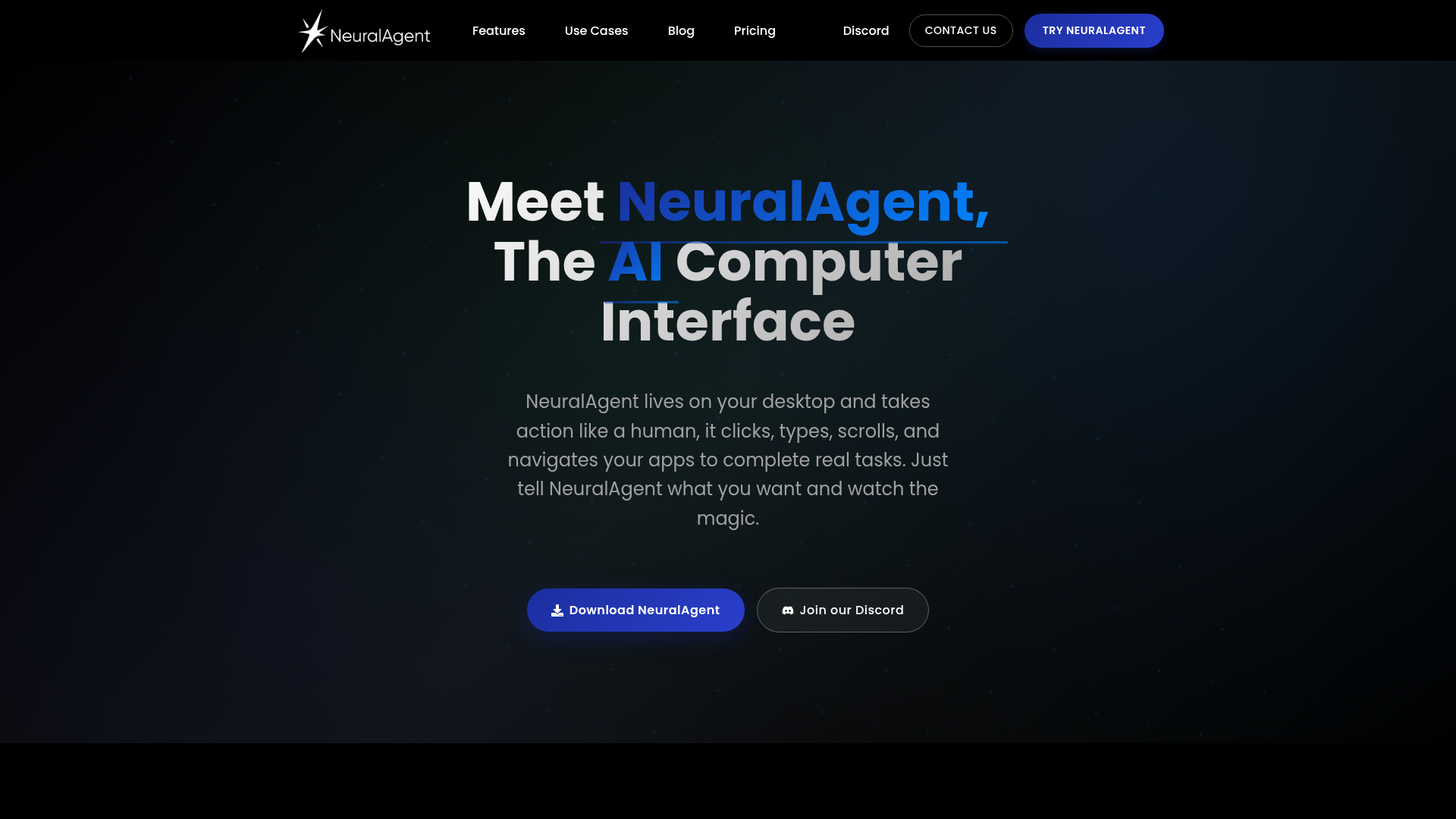 NeuralAgent screenshot