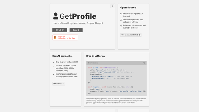 GetProfile screenshot