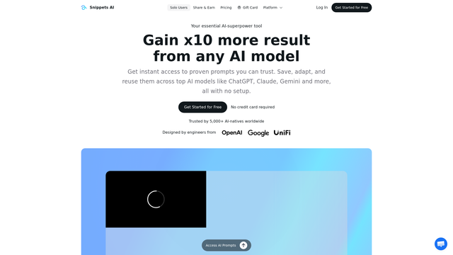 Snippets AI screenshot