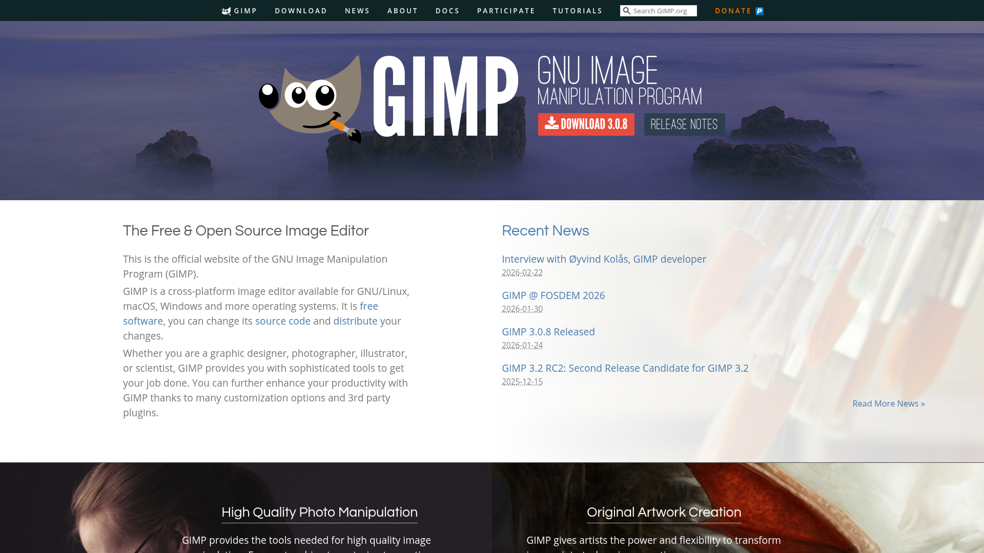GIMP screenshot
