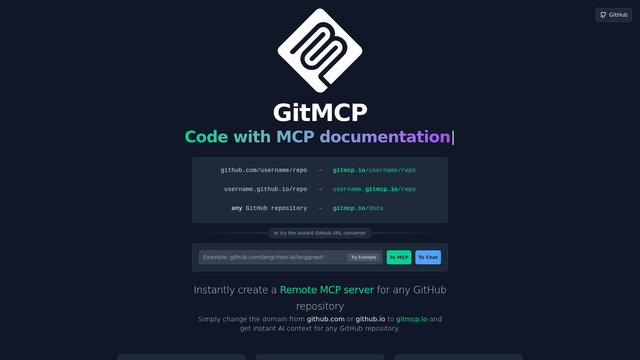GitMCP screenshot
