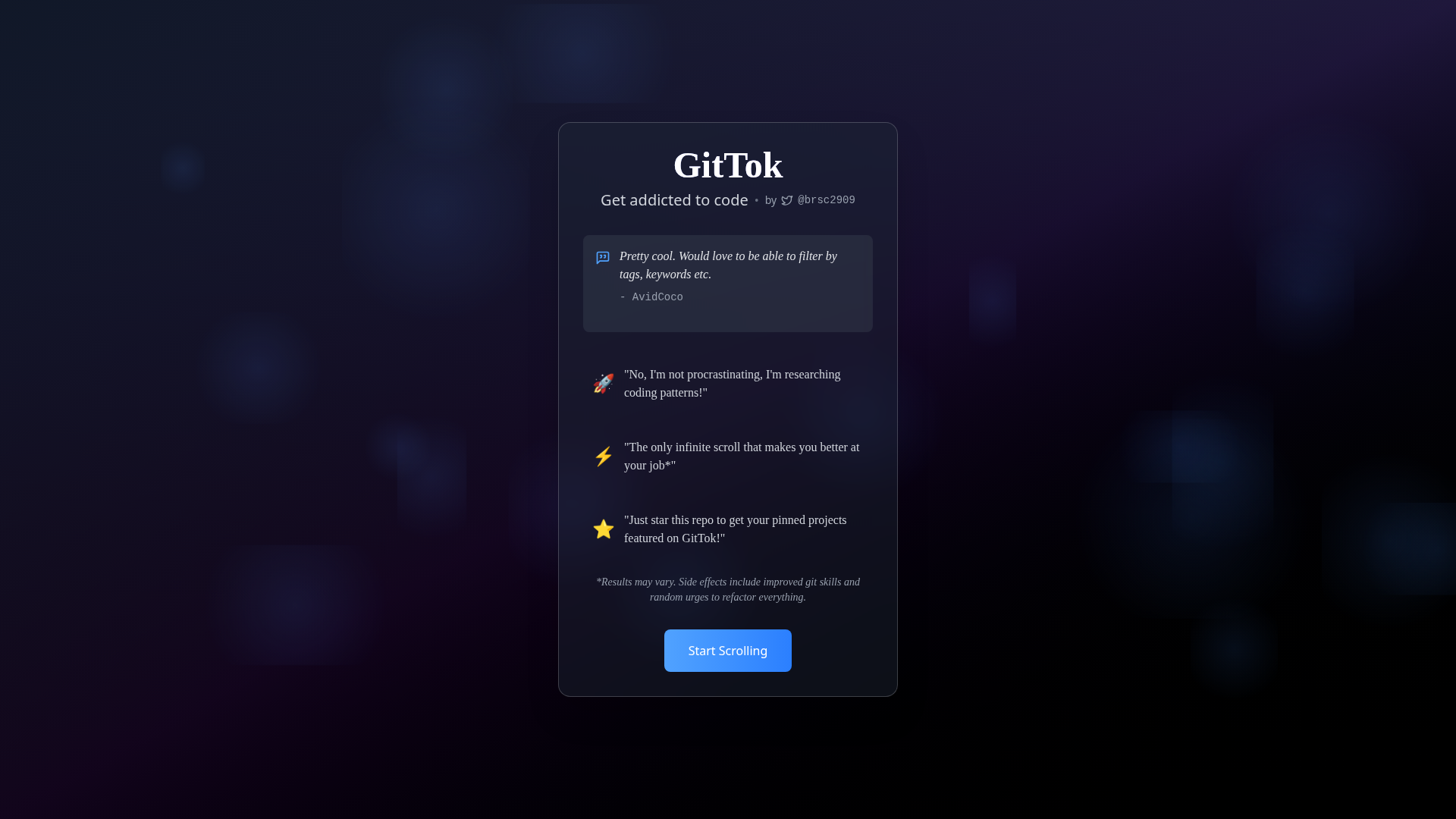 gittok screenshot
